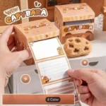 Cute Capybara peel Off sticky notes I Pack of 1 (256 pcs roll )
