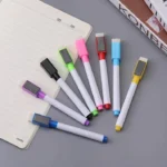 (Buy 1 Get 1 Free) Magnetic white board marker with duster, dry wipe pens with magnet