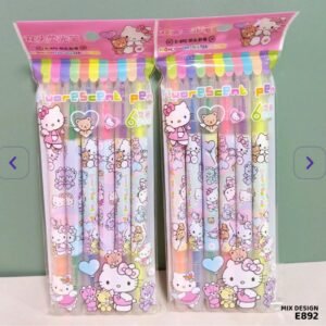 (Buy 1 Get 1 Free ) Kawaii Dual-tip Highlighter Pen | Pack of 6 pens