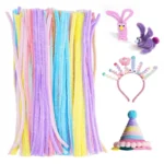Pastel Pipe Cleaner Plain 90-100Pc Multi Coloured I Thick Quality I Washable Premium Quality