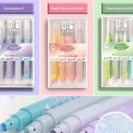 (Buy 1 Get 1 FREE) Glittery Dreamy Pastel highlighter (Pack of 4 HIGHLIGHTERS) I Gradual toned Highlighters I Pastel Mildliners